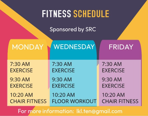 Exercise Class Sched 2025.05 Fitness Schedule
