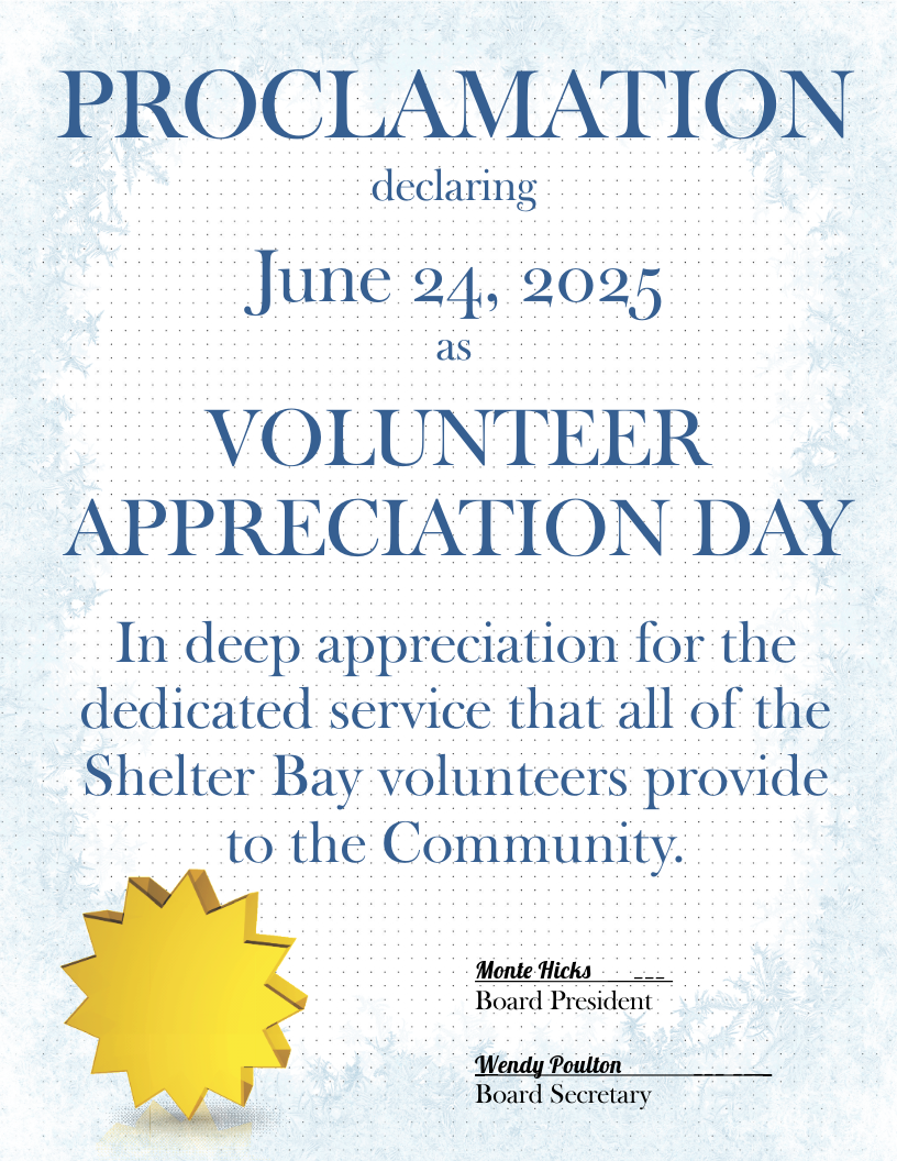Volunteer Appreciation Day Proclamation Poster 2025 Music on the Green August 16 poster