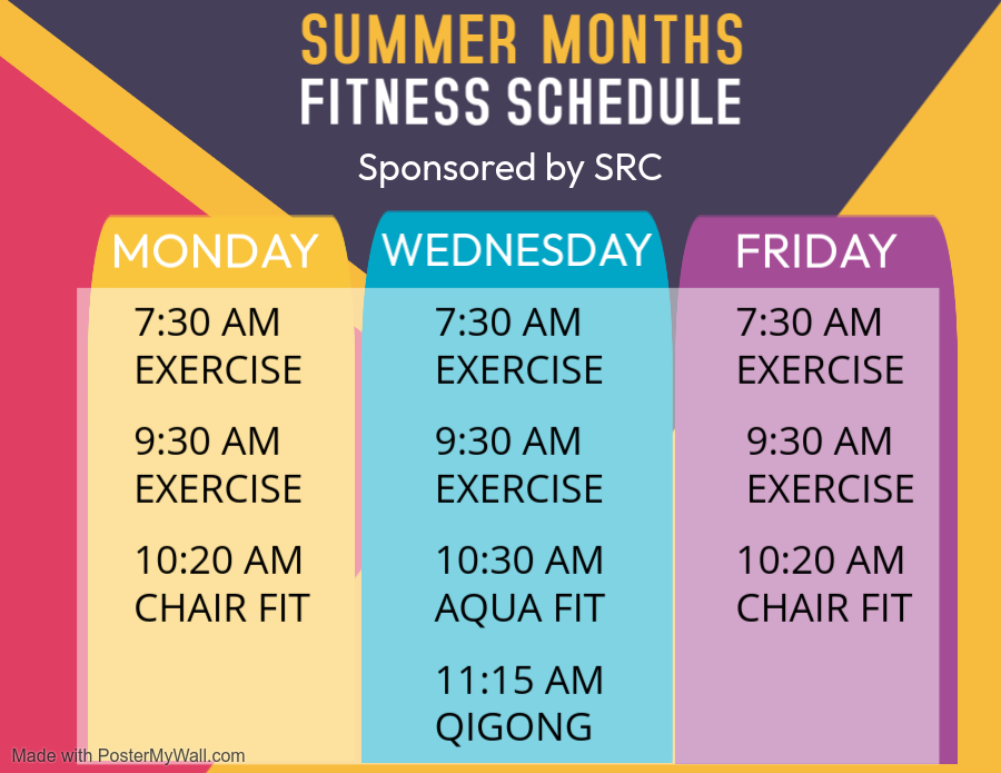 Fitness class poster