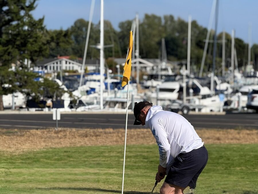 Golfing in Shelter Bay