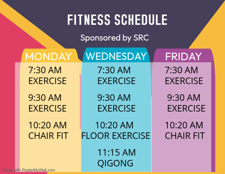 Fitness class poster