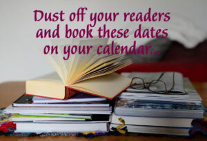 pile of books with reading glasses